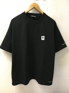 ◆国内正規 columbia コロンビア 21ss 美品 ロゴワッペン クルーネック Tシャツ 黒 サイズM　美