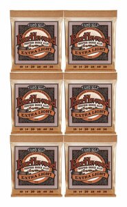 ★ERNIE BALL 2150 ×6 [10-50] Earthwood Extra Light Phosphor Bronze アコースティックギター弦★新品送料込/メール便