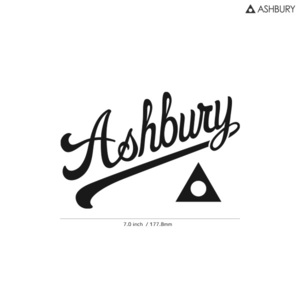 【ASHBURY】アシュベリー★08★ダイカットステッカー★切抜きステッカー★7.0インチ★17.7cm