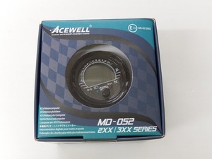 送料無料 スピード出荷 ACEWELL エースウェル 多機能デジタルメーター MD052-253 燃料計付き 52φ ミニメーター マルチメーター 管理T