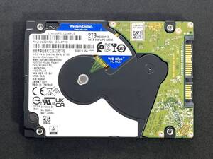  ★ 2TB ★　WD Blue　/　WD20SPZX　【使用時間：50ｈ】2021年製　Western Digital Blue　新品同様 2.5インチ内蔵HDD/7mm 即決