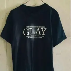 【★激希少★ビンテージ】GLAY グレイ バンドtee 黒 ロゴ 半袖 Tシャツ