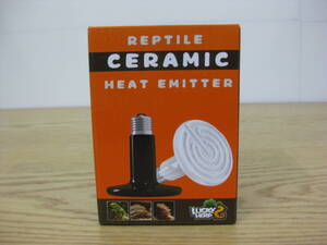 未使用品 ペット用品 LUCKY HERP PEPTILE 爬虫類用 60W　Ceramic Heat Emitter セラミックヒートエミッター ブラック