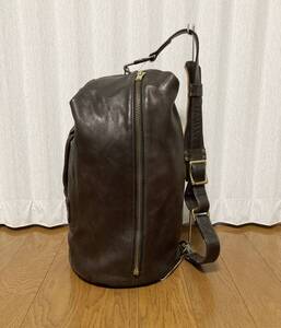 廃盤☆[HIGH LARGE LEATHERS] HORSEHIDE DUFFLE BAG ホースハイド レザーダッフルバッグ ボンサック 馬革 ブラウン ハイラージレザーズ