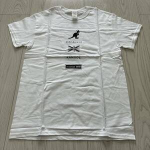 未使用●KANGOL カンゴール a-nation エイ・ネーション 2018 コラボ レーション 半袖 Tシャツ/白/ホワイト/黒/ブラック/トップス ★1083-4