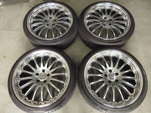 カールソン1/16RS 21インチ9J+30 PCD120/5H 245/35R21 コンチネンタルMC5 レクサス LS460 LS600h 40系 アルファード ヴェルファイア 