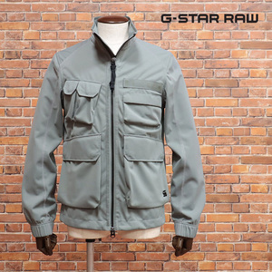 1円/G-STAR RAW/XSサイズ/ミリタリー調ブルゾン MULTI POCKET SOFTSHELL D18984-C082 ジャージー快適 新品/グレー/jh198/