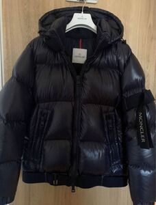 定価約23万円 美品 MONCLER モンクレール ダウン ジャケット ダーク ネイビー メンズ 3 L XL 国内正規品 