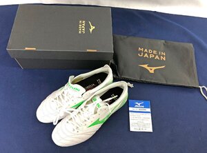 ☆未使用品☆サッカースパイク モレリアネオ 4 JAPAN ホワイトパール×ネオングリーン 25.0cm MIZUNO ミズノ