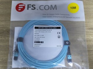 FS.COM OM3 12-Fibers MPO Cable 10M 40G 100G 光ファイバー イーサーネット サーバー ネットワーク スイッチ Switch 複数あり