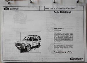 LAND ROVER Discovery PARTS CATALOGUE 