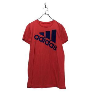 adidas 半袖 ロゴ Tシャツ アディダスL レディース ピンク クルーネック プリント 古着卸 アメリカ仕入 a604-6849