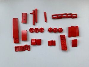 F194　LEGOバラパーツ　赤　特殊パーツ系　スロープカーブなど　まとめて大量㎏