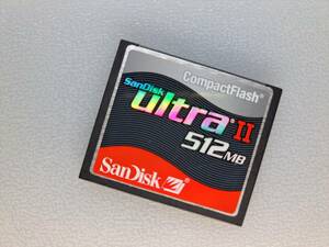 SanDisk Ultra II 512MB CFカード ケース付き サンディスク コンパクトフラッシュ メモリーカード 動作確認済み