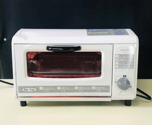 QA1958 通電確認 東芝 オーブントースター HTR-D2 日本製 01年製 100V 1000W 50/60Hz共用 白 TOSHIBA キッチン家電 検品K