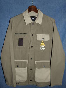 VANS/バンズ*DRILL CHORE COAT*カバーオールジャケット*size S*fesキャンプフィールドスケーターオールドスクールワークJKT