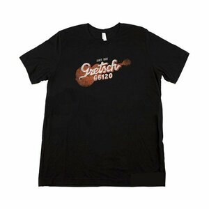 特価 アウトレット 新品未使用 Gretsch グレッチ G6120 T-Shirt, Black, Small Tシャツ メンズ Sサイズ 黒 コットン100% ロックT