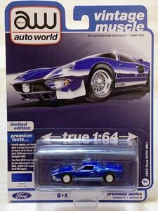 【新品：未開封】ジョニーライトニング オートワールド 1965年 フォード GT40 マークⅠ / Ford GT40 MK1 [メタリック ブルー]