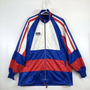 日本製 90s アシックス asics FOOTBALL GEAR トラックジャケット ジャージ OAS109