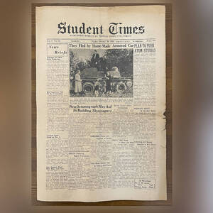 1953.10.30 週刊スチューデントタイムズ The Student Times ジャパンタイムズ社 No.32 当時15円 終戦直後 昭和 レトロ 英字新聞 ジャンク