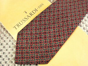 ♪29014C♪良品【刺繍 ペイズリー 柄】トラサルディ【TRUSSARDI】ネクタイ