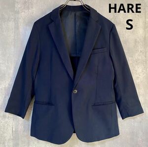 ハレ　HARE ジャケット　ポリエステル68% レーヨン32% 紺