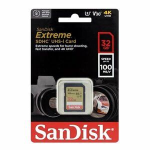 送料無料 SanDisk SDHCカード 32GB UHS-I 100MB/s Extreme SDSDXVT-032G-GNCIN