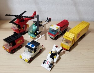 LEGO レゴ ブロック 街シリーズ 乗り物 まとめ売り 車 ヘリコプター トラック ミニフィグ ジャンク品