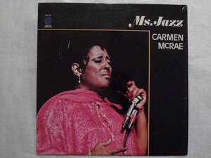 良盤屋 J-1950◆ＬP◆レーベル；GM-531- Jazz Vocalカルメン・マクレー Carmen McRae Ms. Jazz＞1974　US盤　送料480 