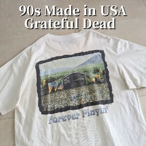 90s USA製 Grateful Dead Forever Playin　グレイトフルデッド　Tシャツ シングルステッチ　XL