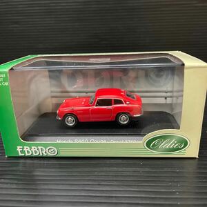 エブロ 1/43 ミニカー S600 クーペ レッド 赤 Honda S600 Coupe RED EBBRO Oldies ダイキャスト 