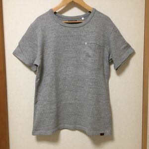 日本製 BLUE BLUE ハリウッドランチマーケット 肉厚 ポケット付き Tシャツ L USED 聖林公司 ハリラン HRM アメカジ 古着 made in JAPAN