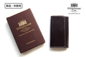 送料無料★新品｜未使用｜ホワイトハウスコックス｜WHITEHOUSE COX｜6連キーケース スマートキー用リング｜S9692 / BRIDLE｜BROWN×ORANGE