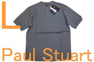 即決●ポールスチュアート PAUL STUART 男性用 半袖ヘンリーネックTシャツ（L）№532 新品