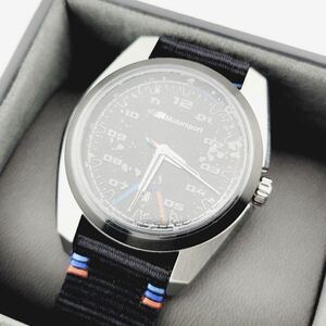 未使用 BMW M Motorsport Watch 8026 2463 266 クォーツ腕時計 メンズ アナログ ブラック シルバー