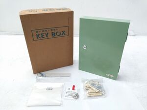 ♪未使用品 タチバナ製作所 鍵整理箱 KEY BOX　キーボックス　カギ付き F-10 スチールキャビネット スチールボックス 0912-11E @80♪