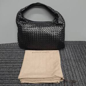 1円～ ボッテガヴェネタ BOTTEGA VENETA イントレチャート ハンドバッグ ワンショルダー カーフ 黒 ブラック レディース 保存袋