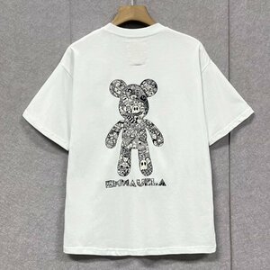 人気・半袖Tシャツ 定価2万◆Emmauela・イタリア・ミラノ発◆上質 吸汗 通気 ソフト 個性 クマ プルオーバー カットソー ストリート 夏 2XL