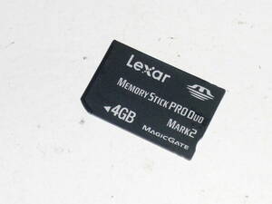 動作保証！Lexar Memory Stick PRO Duo 4GB MAGICGATE