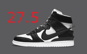 AMBUSH × NIKE DUNK HIGH BLACK 27.5cm アンブッシュ ナイキ ダンク ハイ ブラック 国内黒タグ