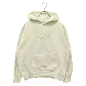 SUPREME シュプリーム 23AW BOX Logo Hooded Sweatshirt ボックスロゴ クルーネックスウェットパーカー ライトグリーン