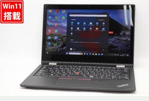 中古 フルHD 13.3型 Lenovo ThinkPad L390 Yoga Windows11 八世代 i5-8365U 8GB 256GB-SSD カメラ 無線 Office付 中古パソコン 管:1104v