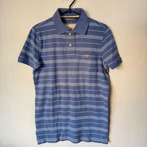 【新品タグ付き】 HOLLISTER ホリスター　ボーダー　ポロシャツ　S