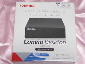 【新品未開封】HD-TDA6U3-B　TOSHIBA BUFFALO 外付HDDハードディスク