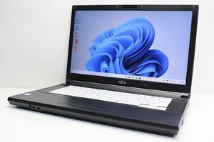 1円スタート ノートパソコン Windows11 富士通 LIFEBOOK A577 15.6インチ 第7世代 Core i3 SSD128GB メモリ4GB カメラ WPS office搭載