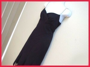 送込美品◆エフデ(ef-de◆女性の魅力を引き出す★ドレス♪黒★M