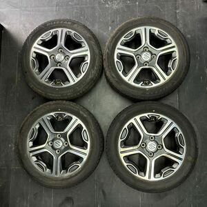 【格安スタート】スズキ ハスラー 純正ホイール 15インチ 4.5j +45 スタッドレスタイヤ 165/60R15 4本セット【最落無し】