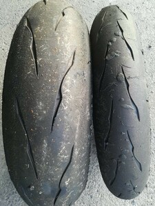 ブリヂストン バトラックス R11 中古前後セット 120/180-17インチ 2022年製造品 BRIDGESTONE BATTLAX R11 CBR600RR YZF-R6 ZX-6R