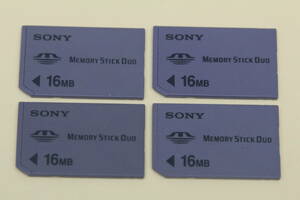 16MB メモリースティック MEMORY STICK DUO ●4枚セット● SONY