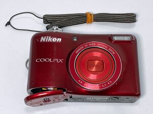 ◆Nikon ニコン COOLPIX L32 レッド コンパクトデジタルカメラ◆-033